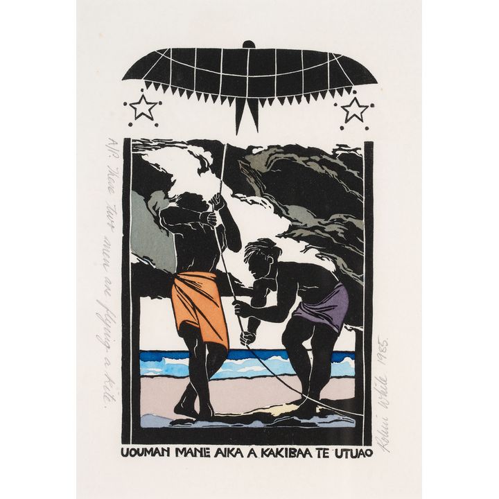 Robin White 'These two men are flying a kite'