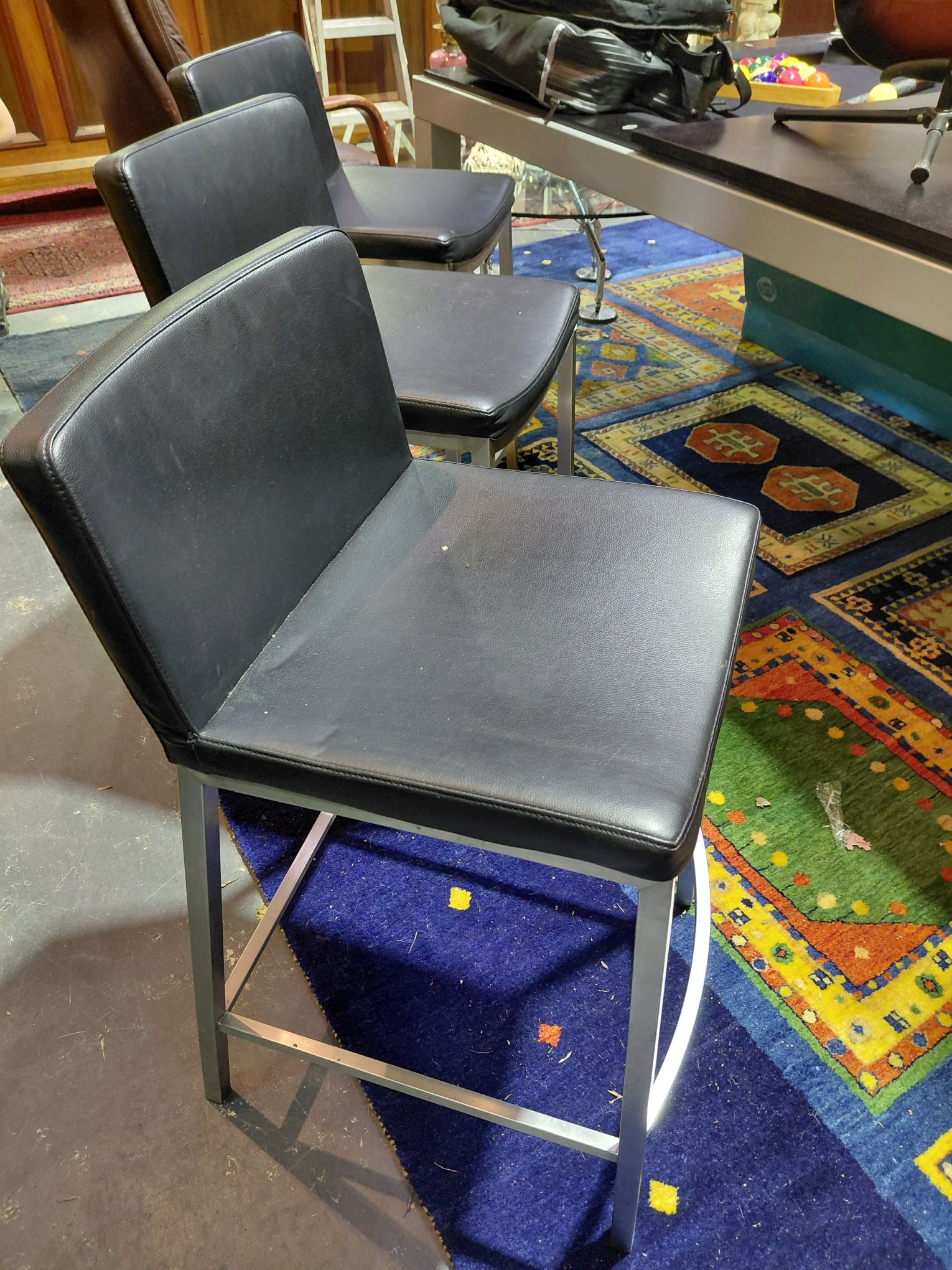296 · THREE BAR STOOLS