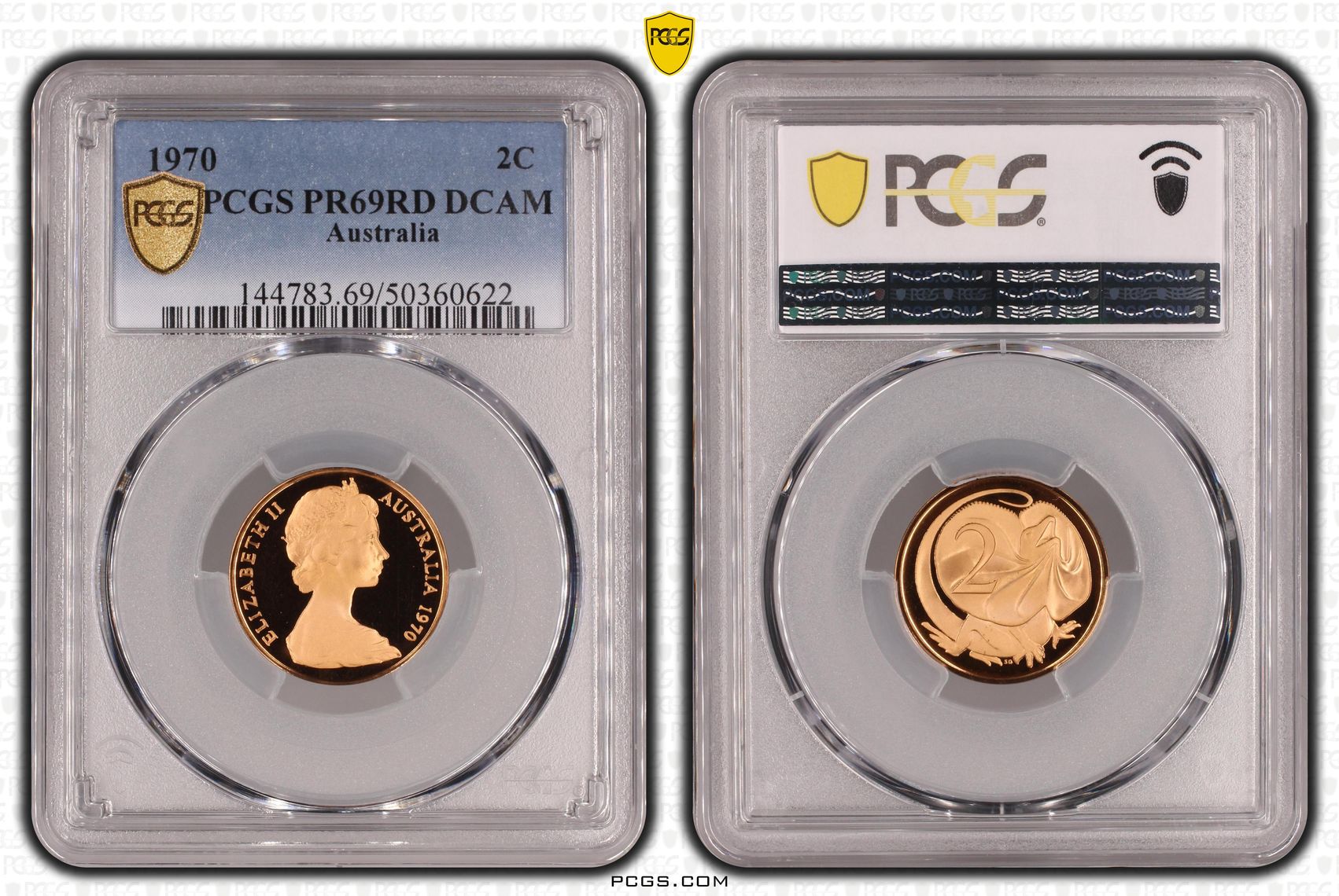 , Two Cent, 1970, Pcgs Pr69dcam