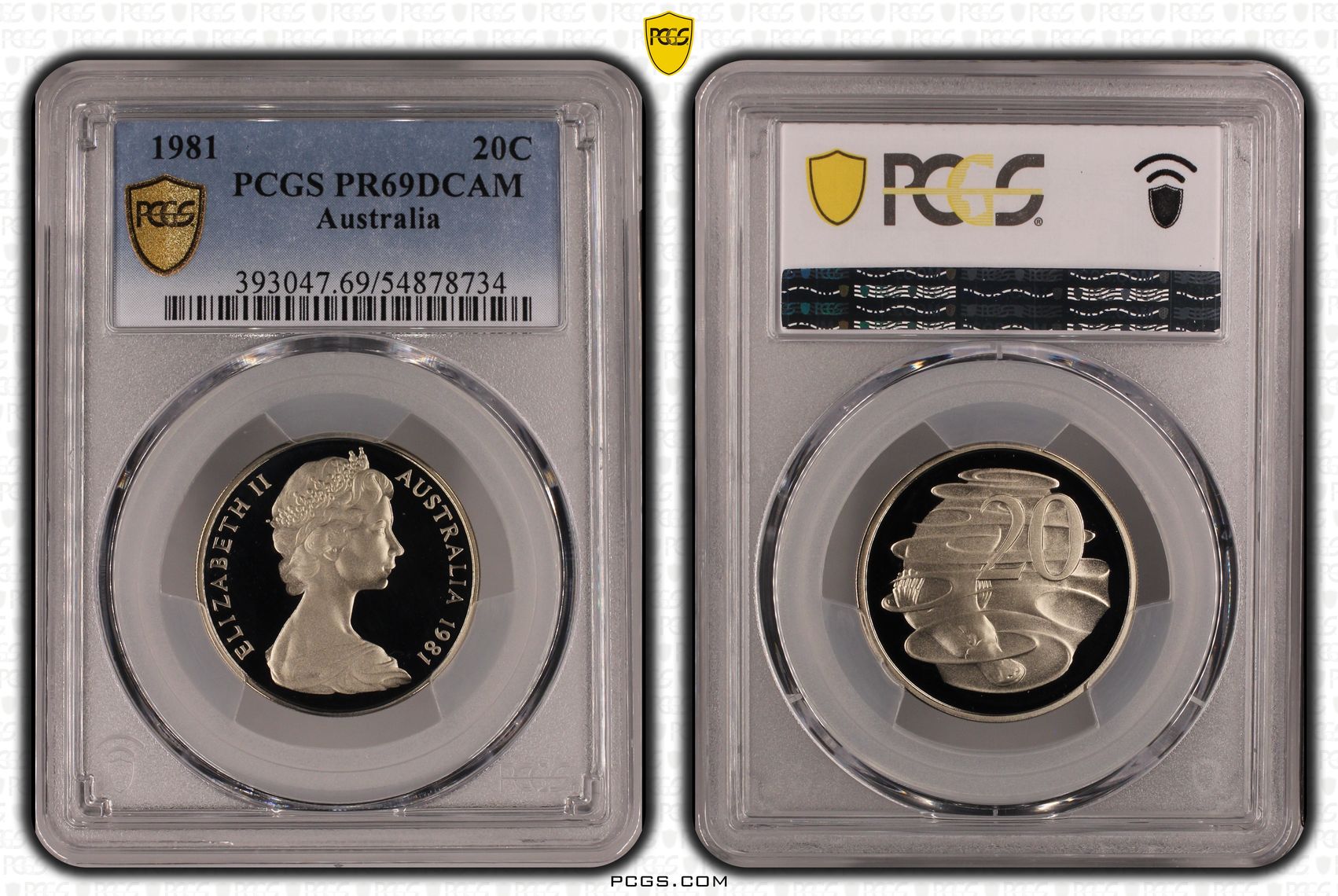 Twenty Cent, 1981, PCGS PR69DCAM