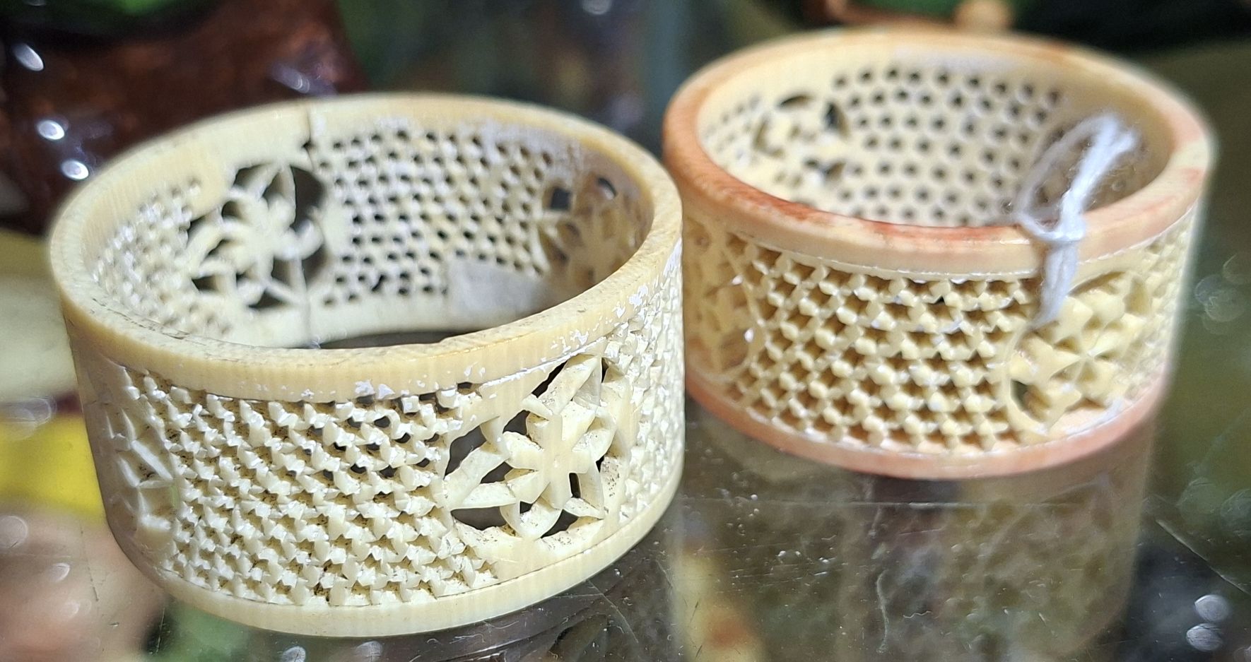 A Pair Of Pierced Napkin Rings