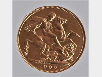 1900 Queen Victoria Old Head Perth Mint Gold Sovereign.