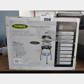 OUTBACK TREKKER PORTABLE BBQ BRAAI BLACK-ASSEMBLED