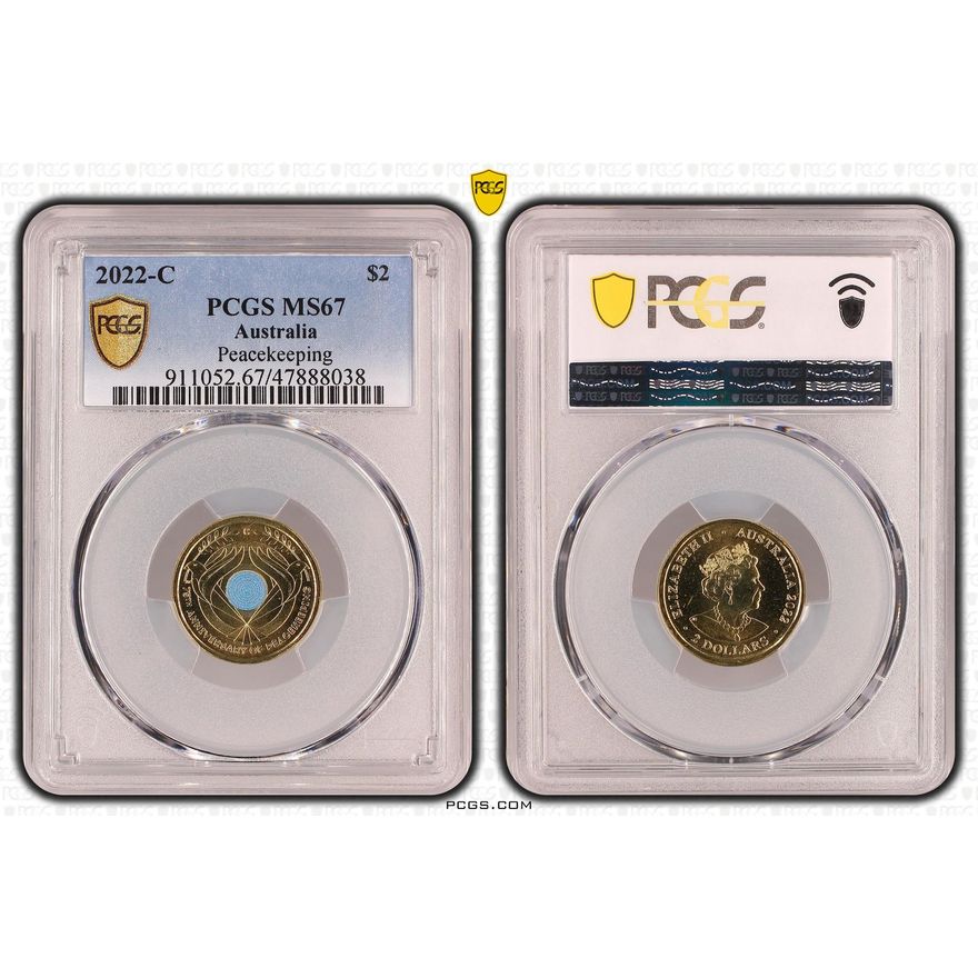 Peacekeeping, Two Dollar, 2022-C, PCGS MS 67