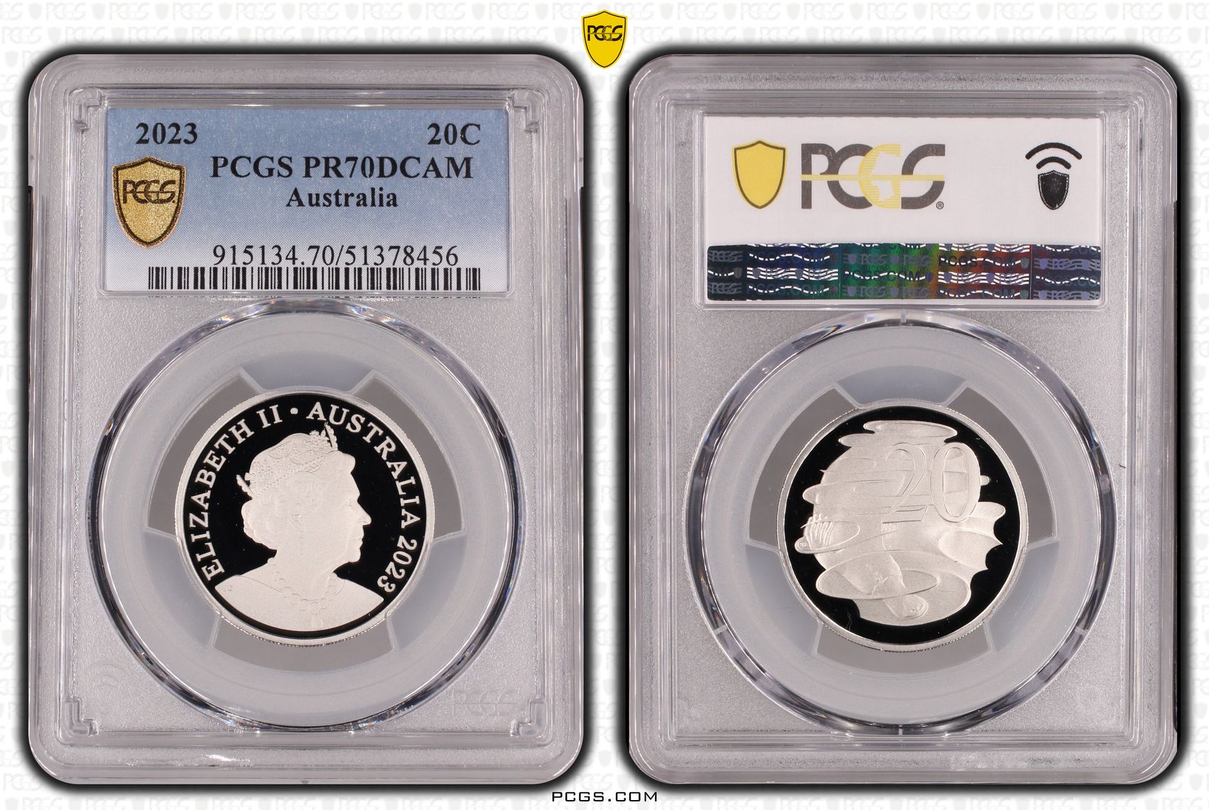 Twenty Cent, 2023, PCGS PR70DCAM