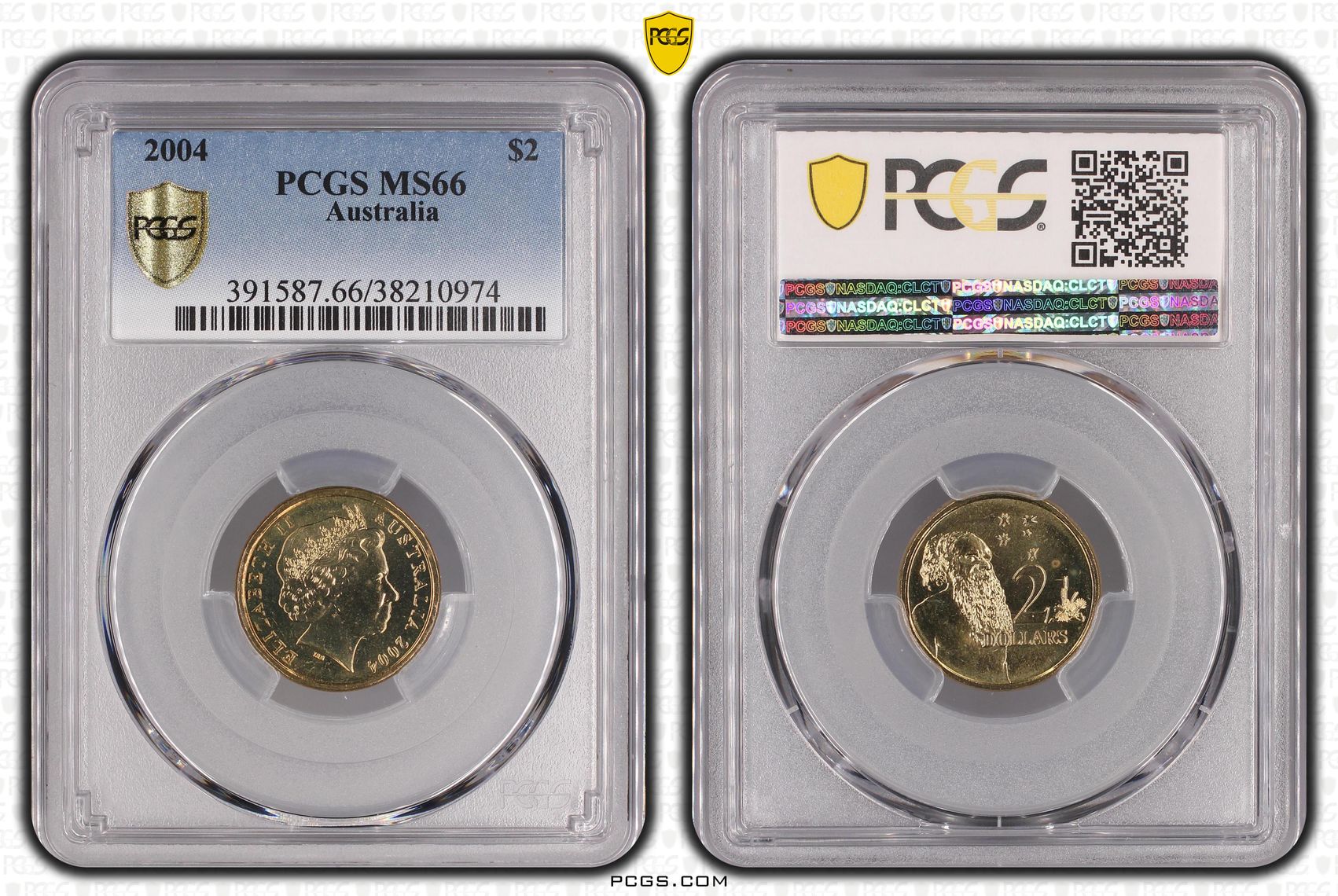 Elizabeth II, Two Dollar, 2004, PCGS MS66