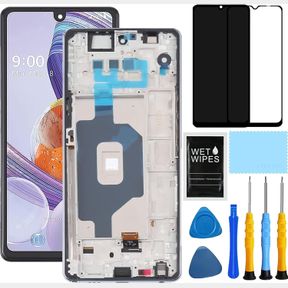 FOR LG STYLO 6 SCREEN REPLACEMENT WITH FRAME FOR STYLO 6 REPLACEMENT SCREEN KIT Q730 2020 Q730 Q730AM Q730TTM Q730NM LCD DISPLAY G