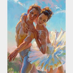 Adult Paint by numbers Romantic Ballet Dancers |