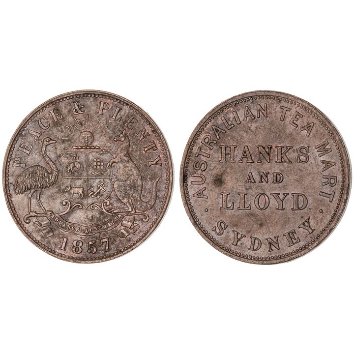 Sydney, NSW, Hanks & Lloyd, Penny, 1857, gEF