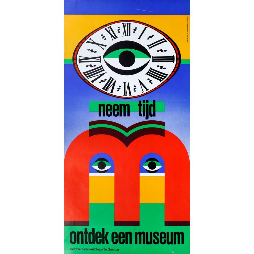 neem tijd, Salvador Dali, rotterdamse keramisten 3 - Three Dutch exhibition poster prints