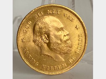 1876 NETHERLANDS WILLEM III 10 GUILDER