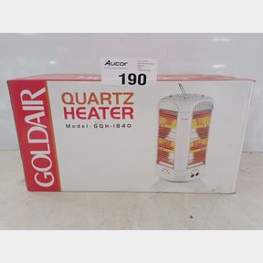 GOLDAIR 2000W 8 BAR 4 SIDED PANEL QUARTZ FAN HEATER GQH-1840
