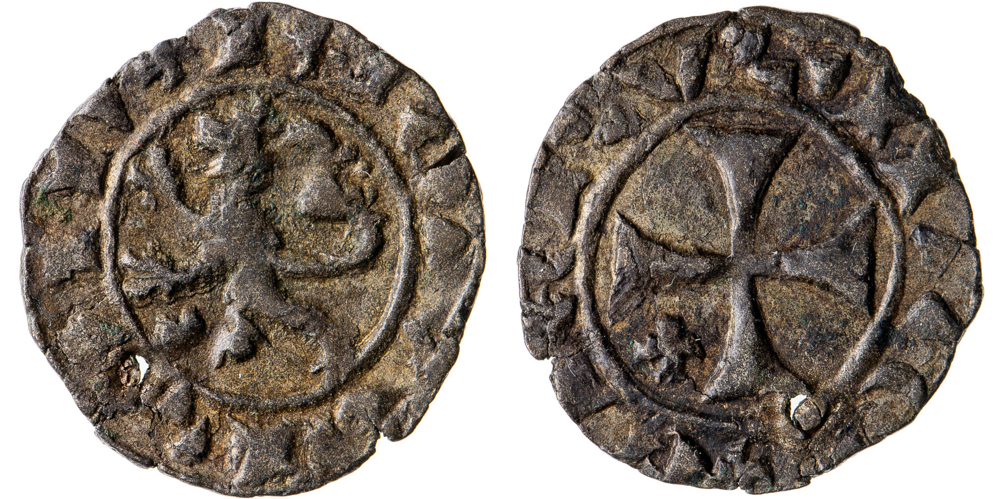 Cyprus, James I, Crusader States, Denier, 1382 - 1398, VF