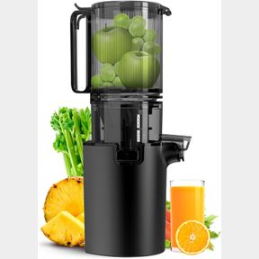 COLD PRESS JUICER, 5.4" WIDE FEED CHUTE JUICE EXTRACTOR MACHINE WITH 400W, HIGH JUICE YIELD, SLOW MASTICATING JUICER FOR WHOLE VEG