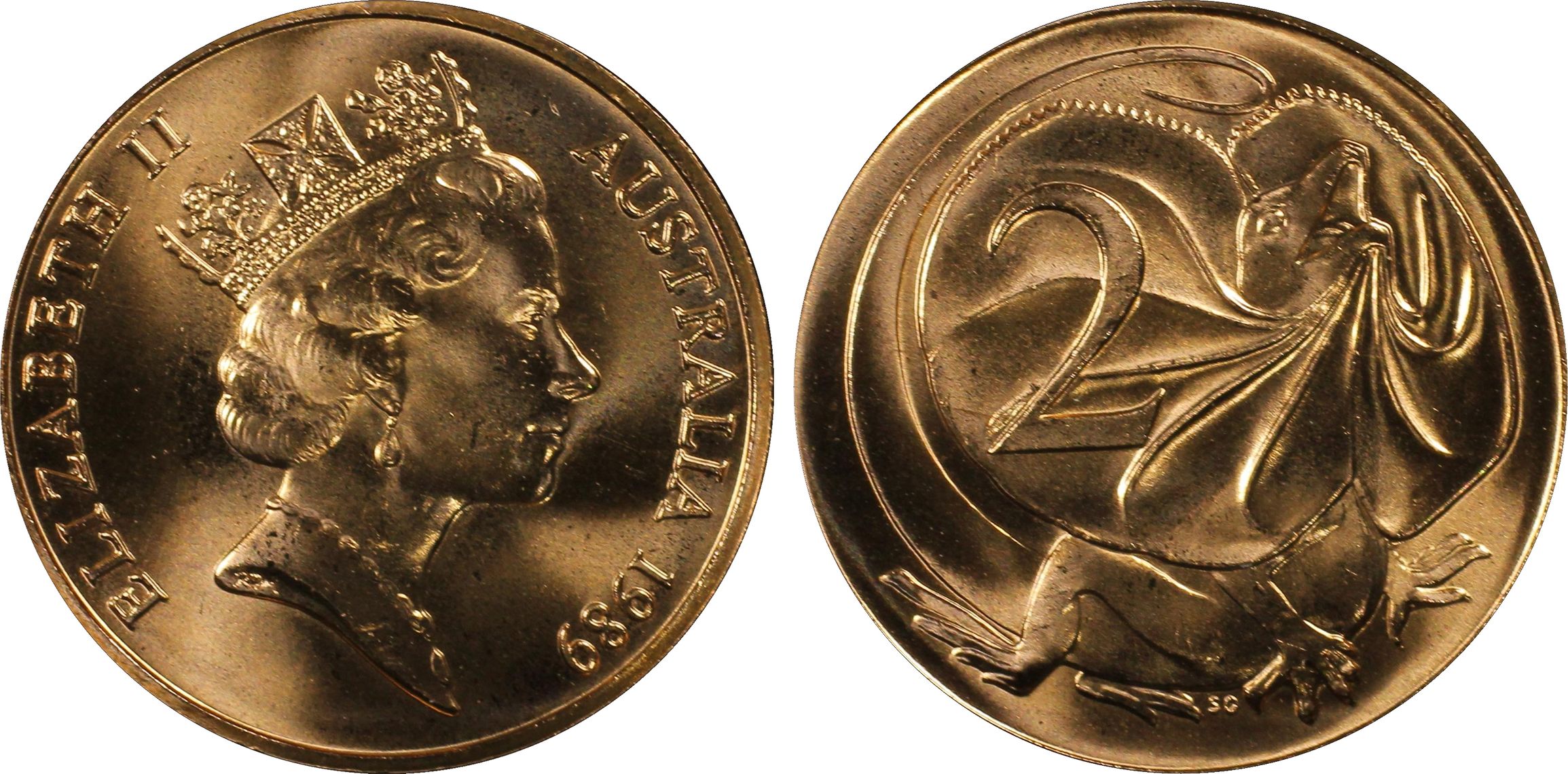 1989 Australia Two Cent, 2c PCGS - MS66RD -036