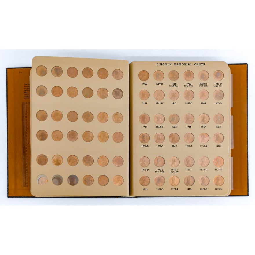 Complete US Lincoln Cents Dansco Album 1909-1995 - Includes 1909-S VDB