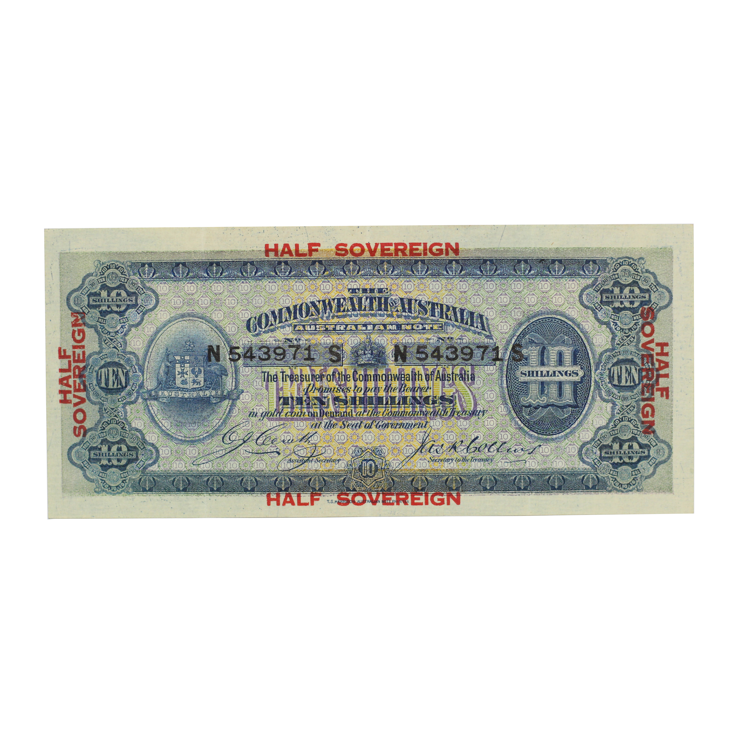 1932. · Cerutty/Collins, Ten Shillings,  1915, gEF