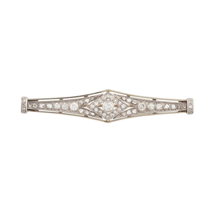 Broszka z diamentami
Francja, art déco, l. 1920–1930