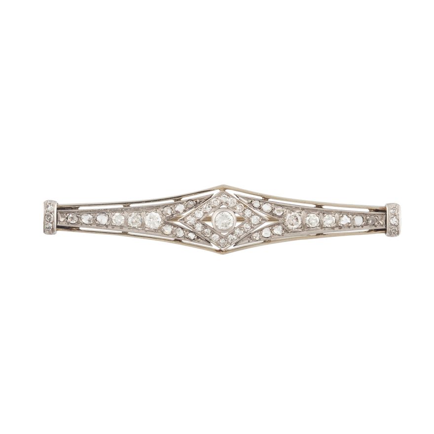 Broszka z diamentami
Francja, art déco, l. 1920–1930