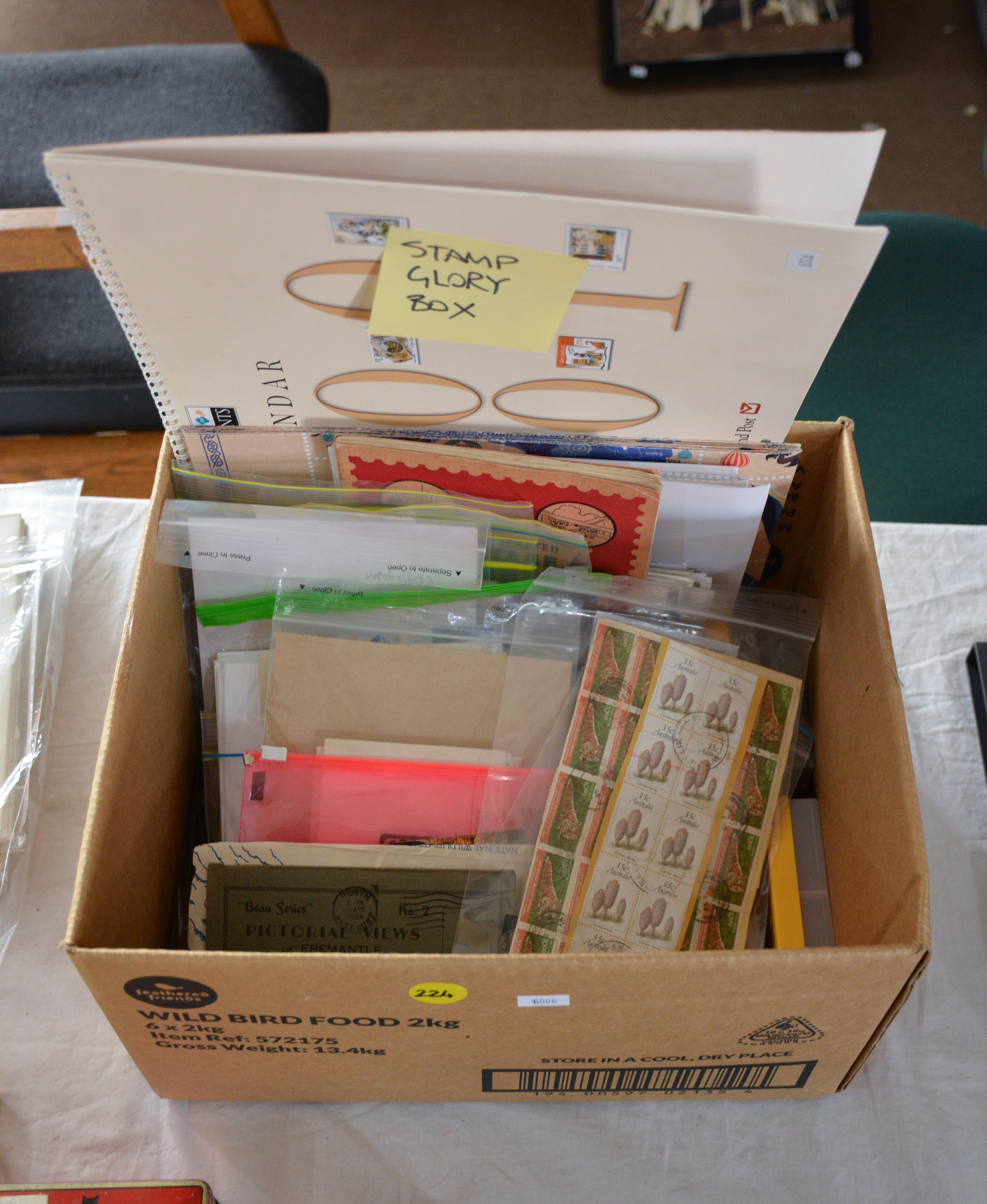 Stamp Glory Box — sold at auction in New Zealand for $60