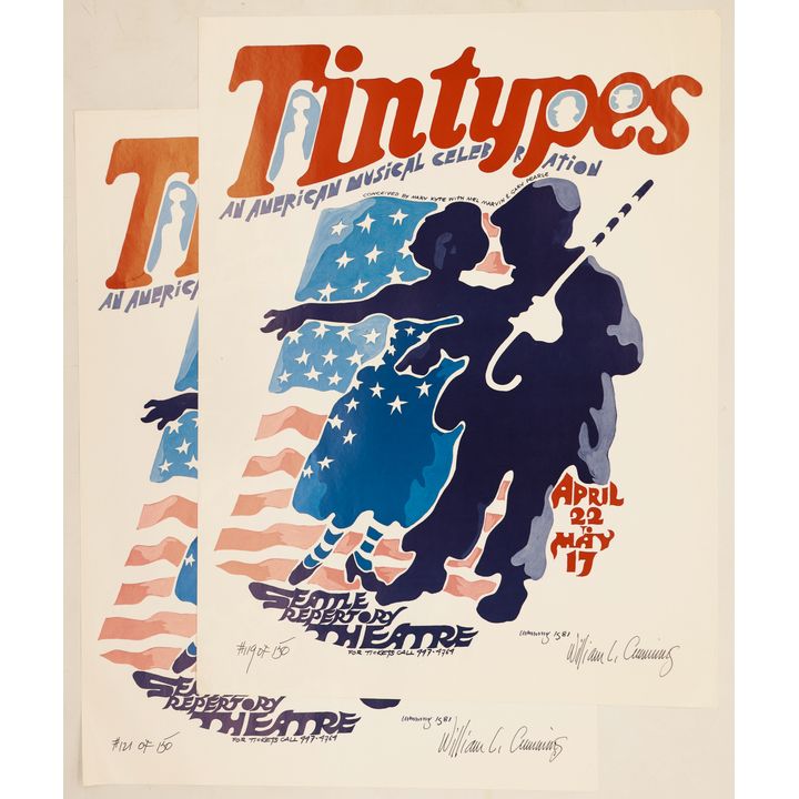 2pc William Cumming ''Tintypes'' S/N Posters 24''x18''