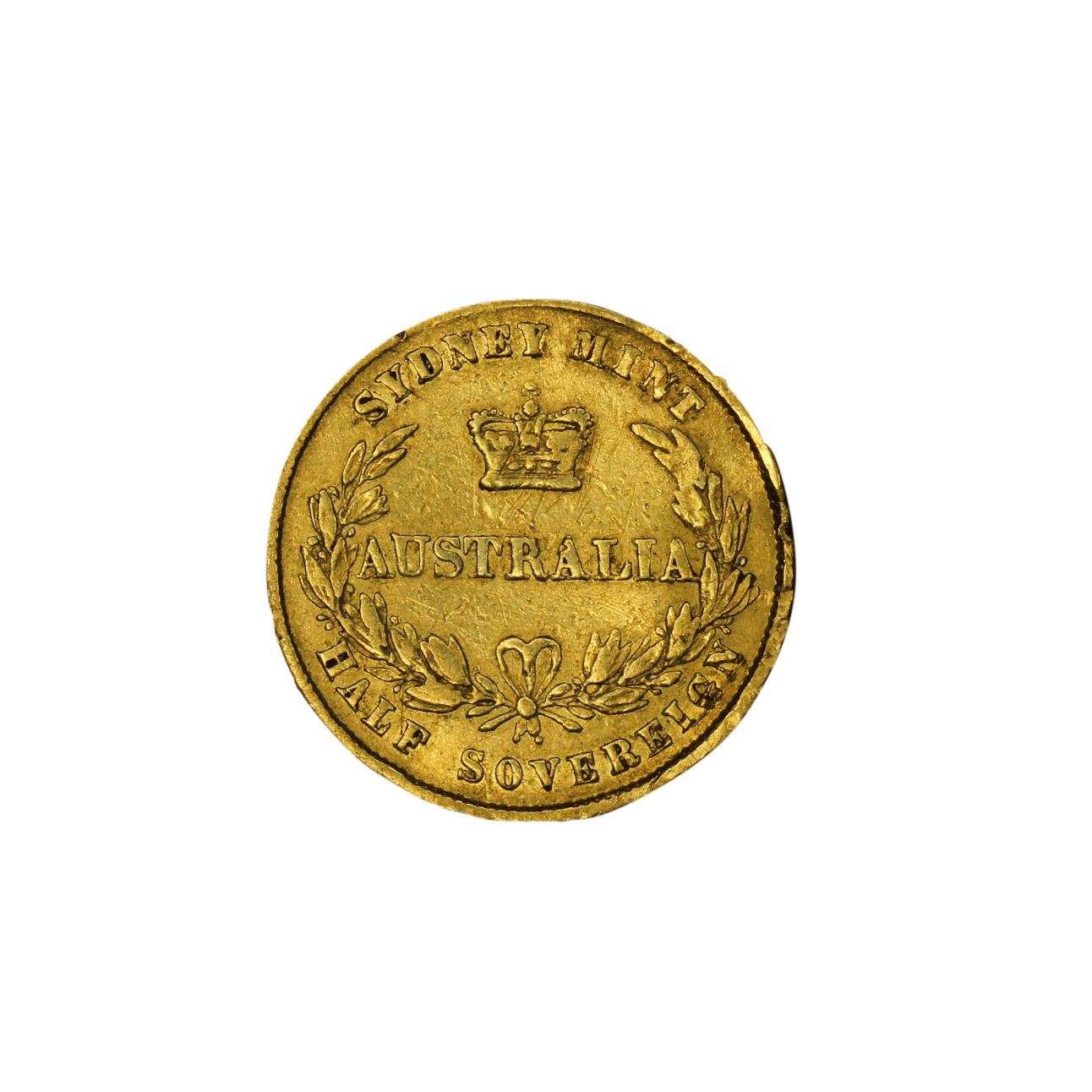 1164. · Victoria, Half Sovereign, 1863, VF