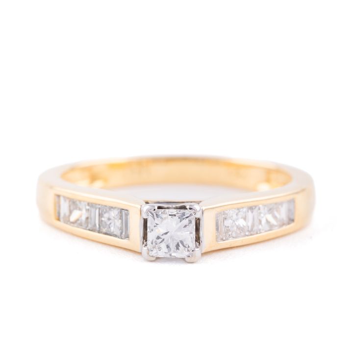 Half Carat Diamond Ring 18ct Gold