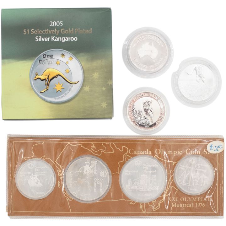 Elizabeth II, 1oz Silver Kangaroo, 2005, FDC