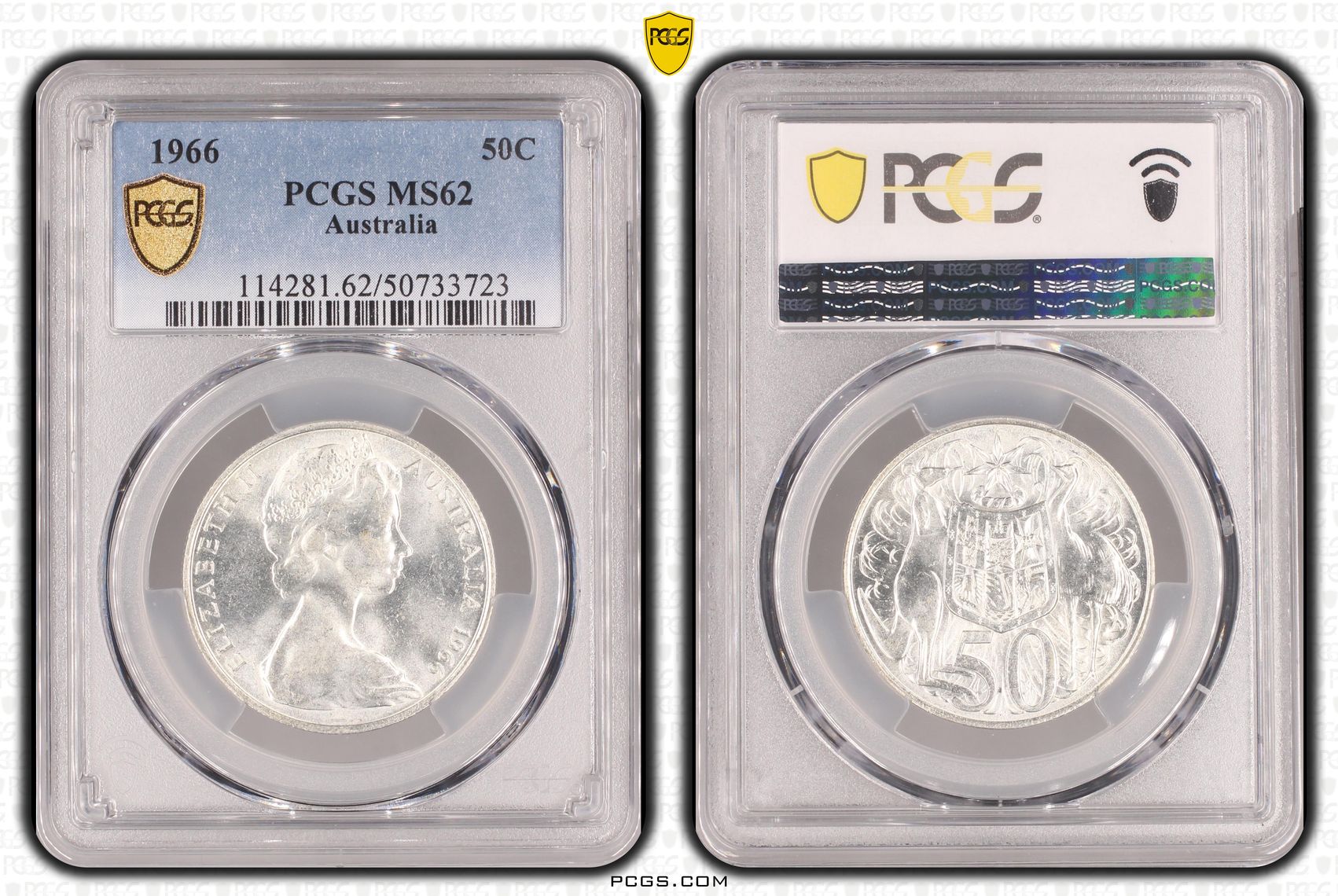 Fifty Cent, 1966, PCGS MS62