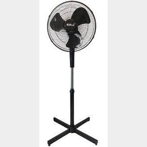 ALVA AIR 40cm Plastic Pedestal Fan - Black | PK 51673/9995 B1 (S7)