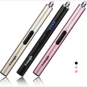 ELECTRIC CANDLE LIGHTER UPGRADED USB TYPE-C RECHARGEABLE CANDLE LIGHTER WINDPROOF FLAMELESS PLASMA AND LED BATTERY DISPLAY ARC SAF
