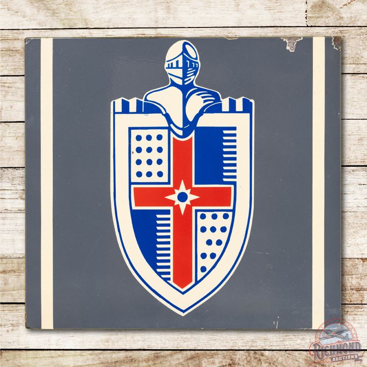 Lincoln Shield Logo SS Porcelain Panel Sign TAC 8.9