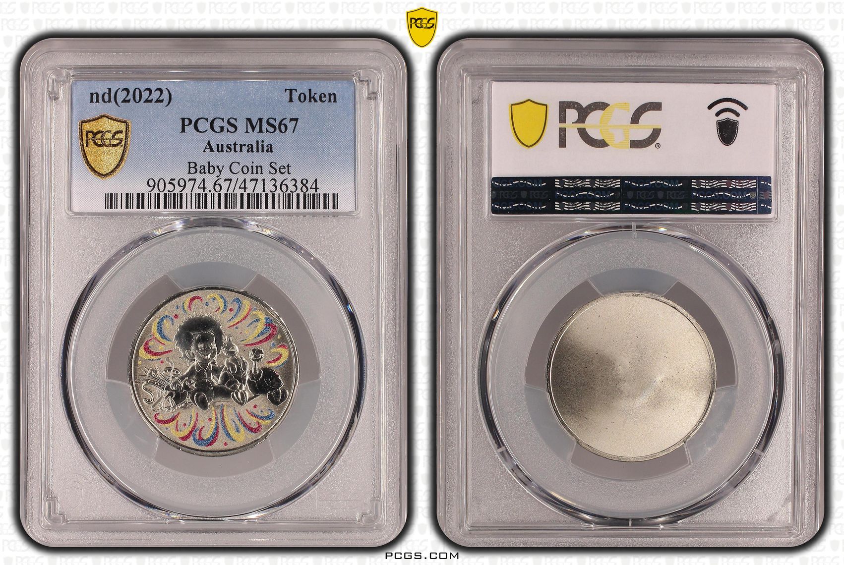 Elizabeth II, Baby Coin Set , Token, 2022, PCGS MS67