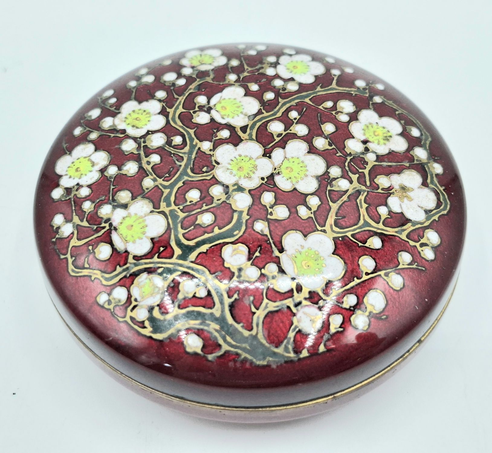 6 · JAPANESE CLOISONNÉ POWDER JAR
