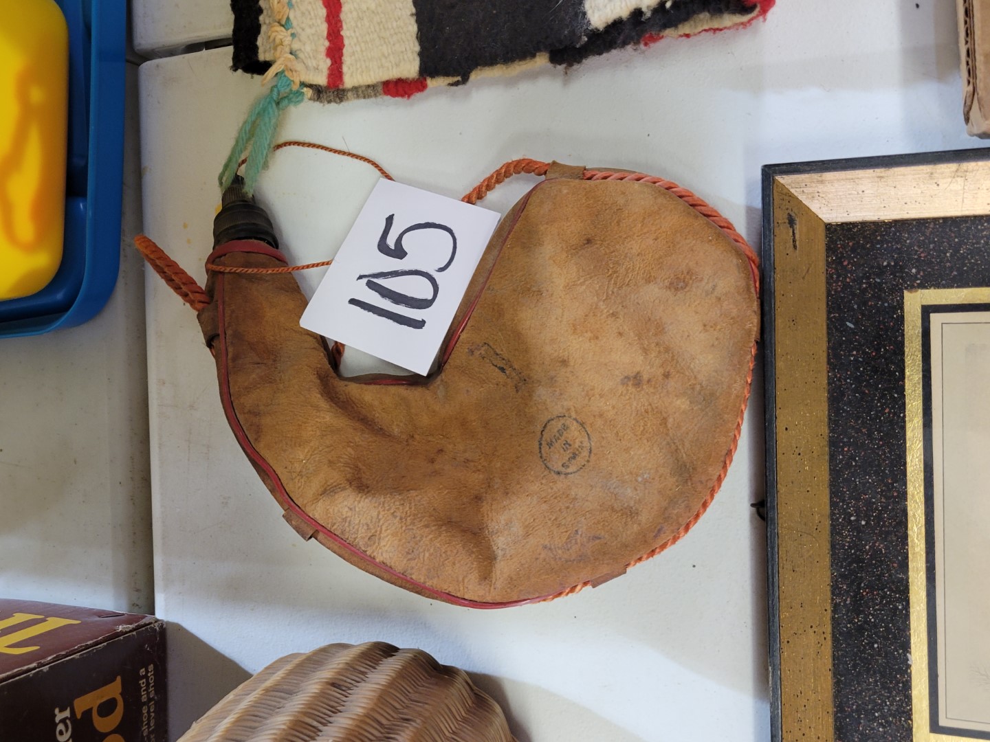 Vintage Leather Water Pouch Midwest Auctions, LLC