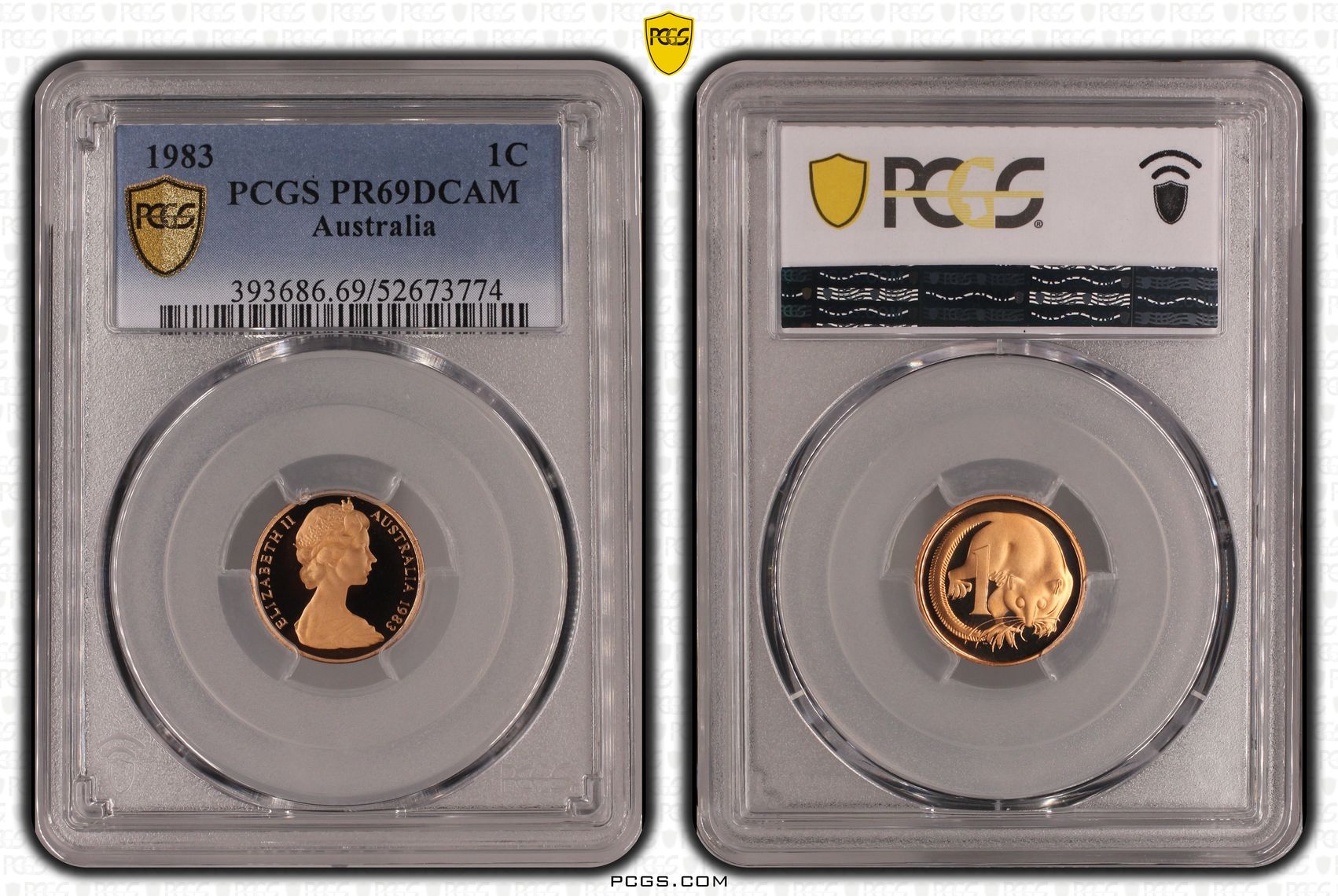 One Cent, 1983, Pcgs Pr69dcam