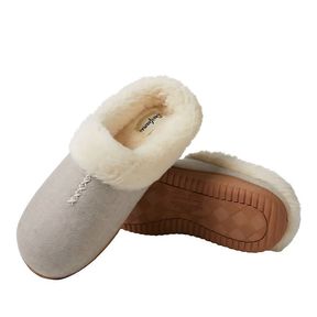 DEARFOAMS WOMEN'S SLIPPERS MEMORY FOAM OATMEAL HEATHER SZ SM 5-6