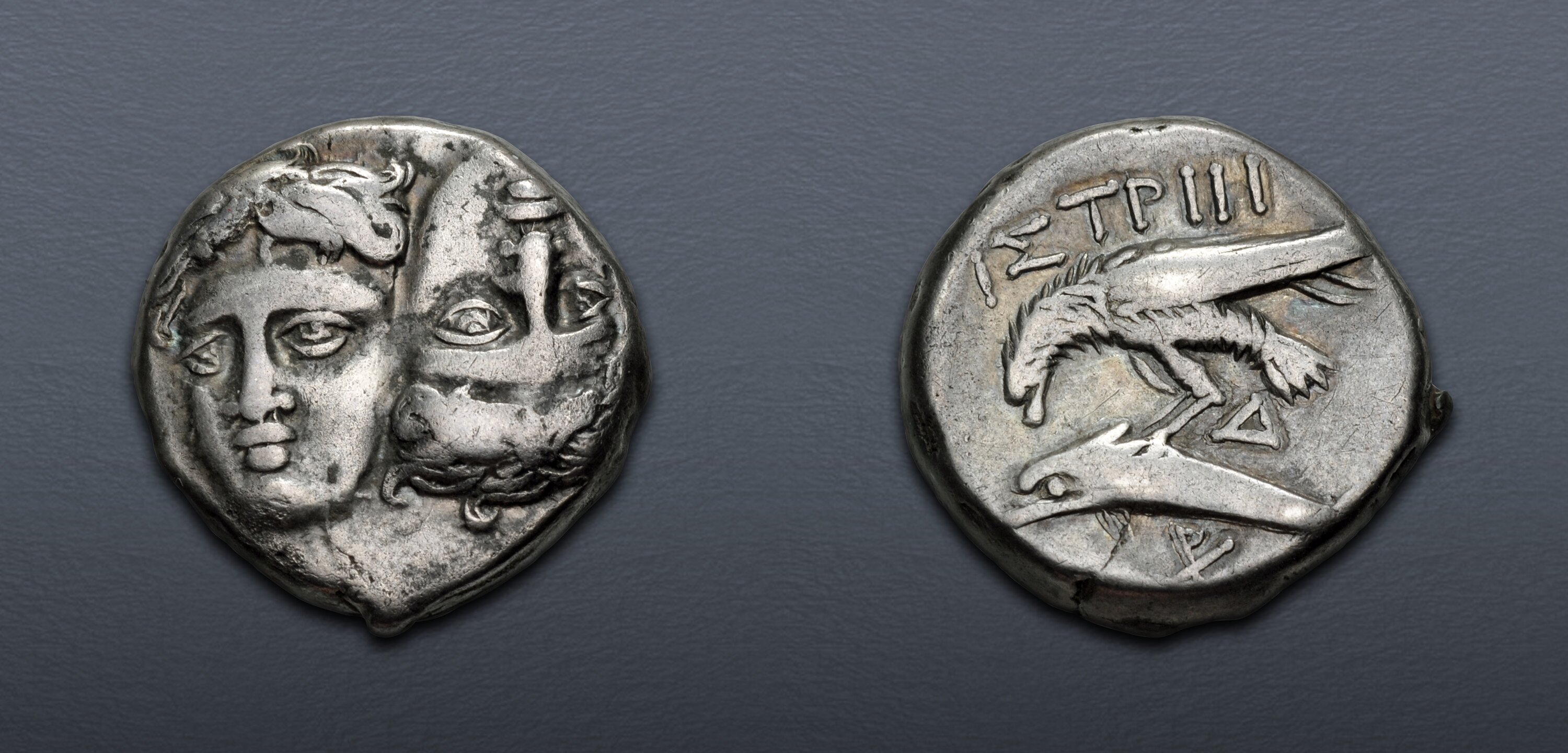 MOESIA, Istros. Circa 340/30-313 BC. AR Drachm (16.5mm, 5.71 g). VF ...