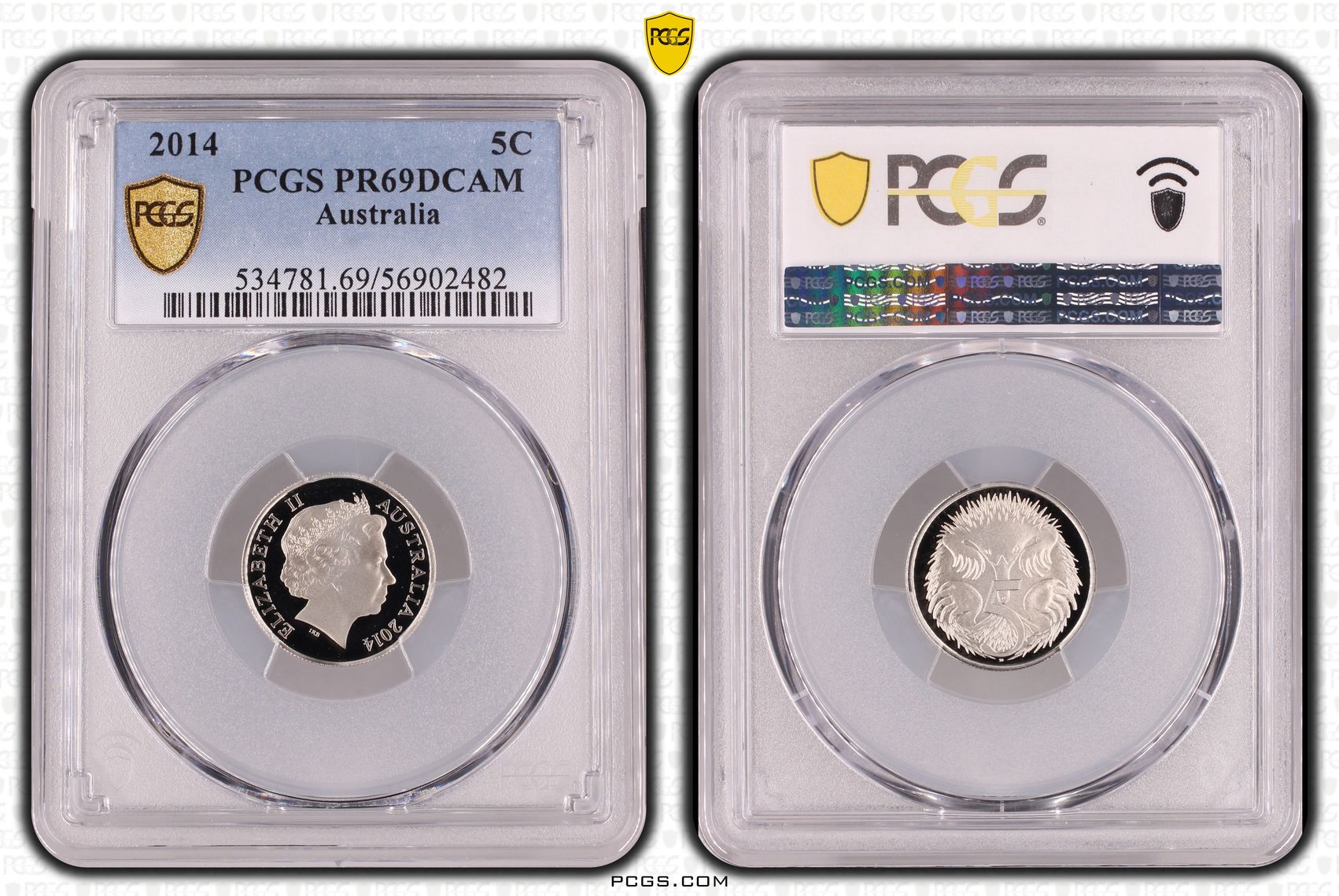 Five Cent, 2014, PCGS PR69DCAM