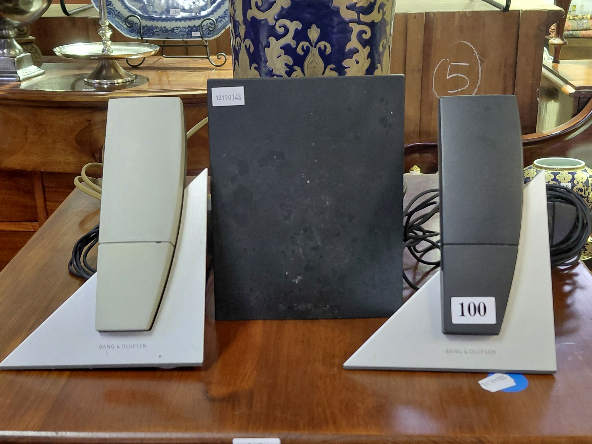 100 · TWO BANG AND OLUFSEN TELEPHONES