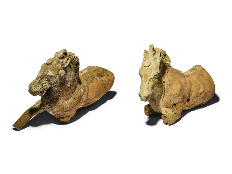 Two Canosan Terracotta Horse Fragments