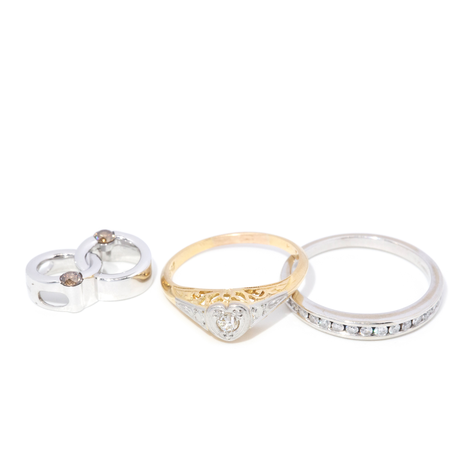 two ring and pendant set