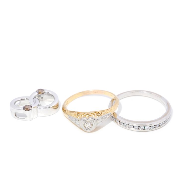 two ring and pendant set