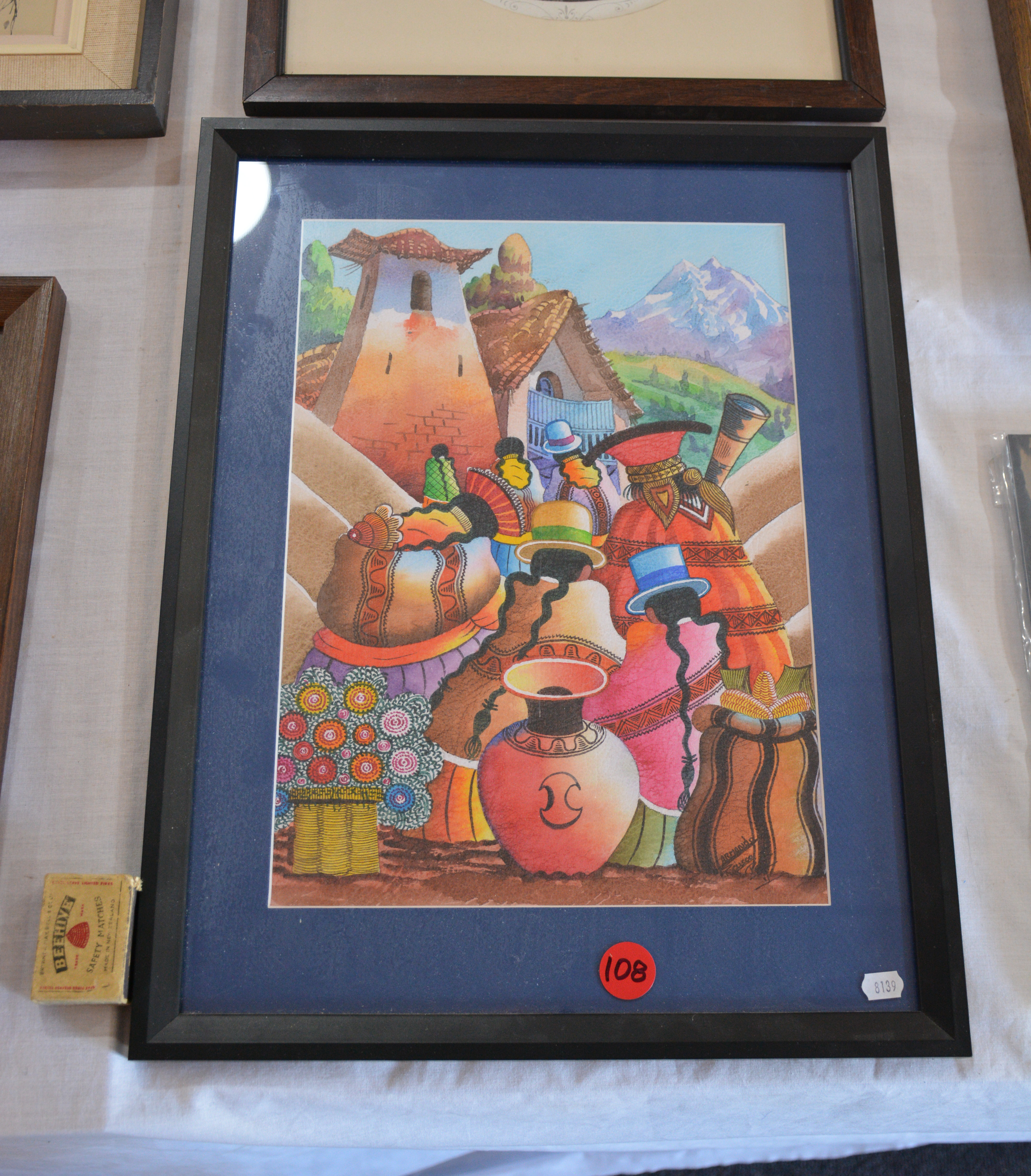 Original Framed Art by Armando — sold at auction in New Zealand for $45