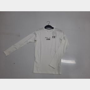 UNDER ARMOUR MEN S HG ARMOUR COMPRESSION LONG SLEEVE TEE - WHITE/BLACK - MEN M -