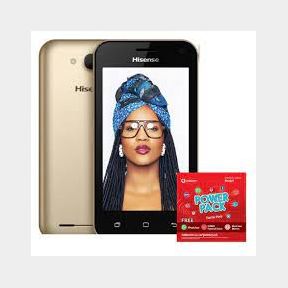 Hisense U605 8GB Single Sim - Gold (Network Locked) + Vodacom Power Pack-51457/1025 B1(S1)HV