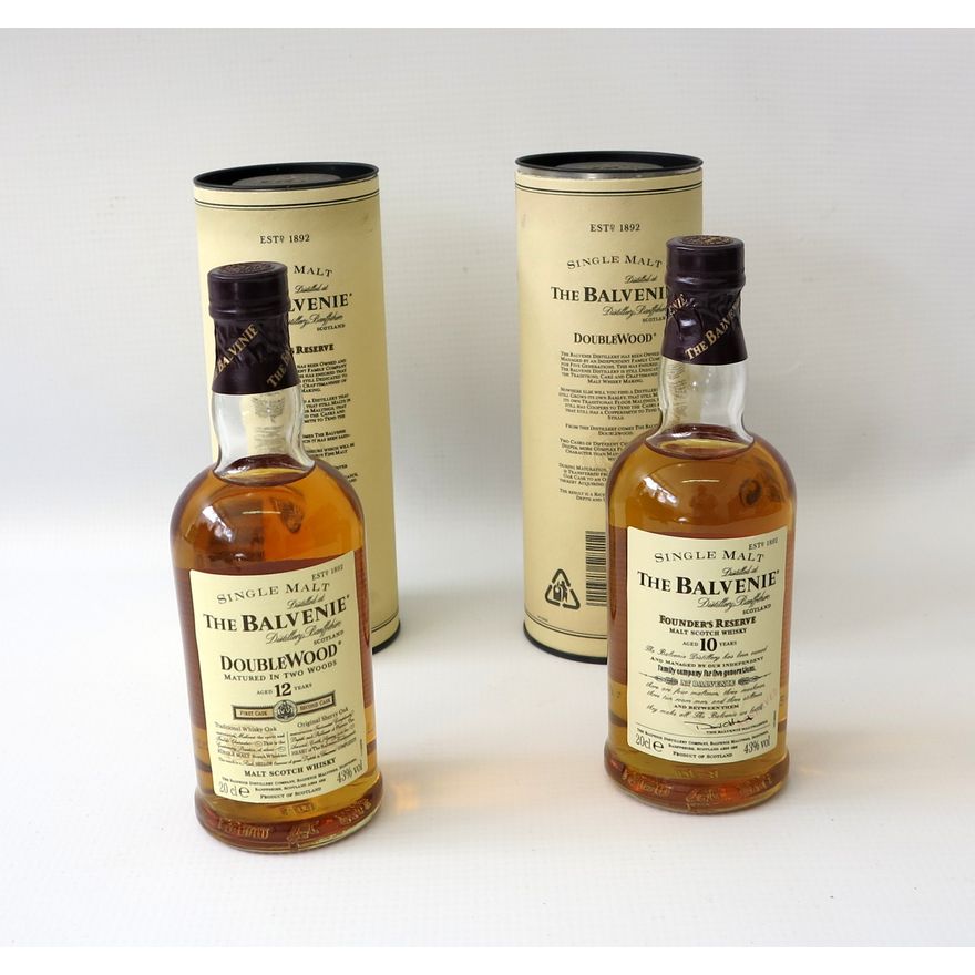 PAIR OF CASED THE BALVENIE DOUBLEWOOD SINGLE MALT WHISKY