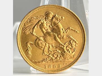 1893 VICTORIA OLD HEAD MELBOURNE MINT GOLD SOVEREIGN