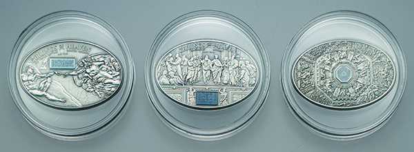 クック諸島-Cook Islands. 未使用. UNC. 天国の天井シリーズ 5ドル銀貨