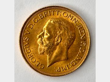 1929 GEORGE V SOUTH AFRICA MINT GOLD SOVEREIGN